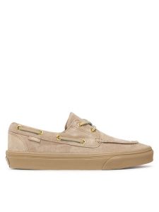 Vans Tenisówki 2-Eyelet Boat Shoe VN000XVH4MG1 Beżowy. Brązowe trampki Vans, bez wzorów, ze skóry, bez zapięcia. Za 399,99 zł.