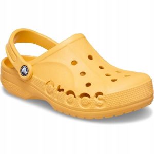 Chodaki Klapki Unisex Baya 10126 Clog. Brązowe klapki Crocs, bez wzorów, z materiału, bez obcasa. Za 199,99 zł.