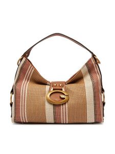 Guess Torebka Camden HWAB93 08180 Brązowy. Brązowe torebki klasyczne Guess, z aplikacjami, z materiału, bez dodatków. Za 679,99 zł.