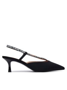 LOVE MOSCHINO Czółenka JA10516G0OIM0000 Czarny. Czarne czółenka LOVE MOSCHINO, bez wzorów, z materiału, bez obcasa, bez zapięcia. Za 552,99 zł.