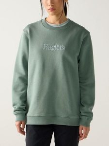 Haglöfs Bluza w kolorze zielonym rozmiar: L. Zielone bluzy Haglöfs, l, bez wzorów, z bawełny, bez kaptura. Za 304,95 zł.