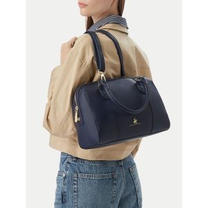 Torebka Beverly Hills Polo Club. Niebieskie kuferki Beverly Hills Polo Club, bez wzorów, bez dodatków. Za 219,99 zł.