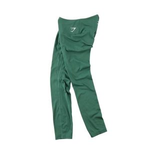 Second life - Gymshark legginsy damskie do jogi zielone - Jak nowy. Zielone legginsy Gymshark, bez wzorów, z tkaniny. Za 106,46 zł.