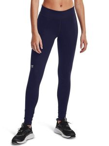 Under Armour Legginsy funkcyjne w kolorze granatowym rozmiar: M. Niebieskie legginsy sportowe Under Armour, m, bez wzorów, z materiału, outdoorowe. Za 144,58 zł.