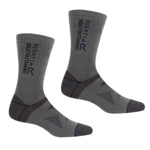 Skarpety Wełniane Wool Hiker 2pak. Niebieskie skarpetki Regatta, bez wzorów, z wełny. Za 76,99 zł.