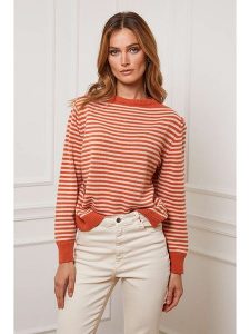 So Cachemire Sweter w kolorze beżowo-pomarańczowym rozmiar: XL. Pomarańczowe swetry oversize So Cachemire, xl, bez wzorów, z kaszmiru, bez ramiączek. Za 175,67 zł.