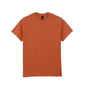 Ultra Bawełniana Koszulka Unisex Dla Dorosłych. Brązowe bluzki GILDAN, xl, bez wzorów, z bawełny, sportowe, bez kołnierzyka, bez ramiączek. Za 43,99 zł.