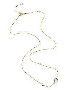 Diamant Exquis Złoty naszyjnik z topazem - dł. 44 cm rozmiar: onesize. Żółte naszyjniki Diamant Exquis, z topazem, złote. Za 939,98 zł.