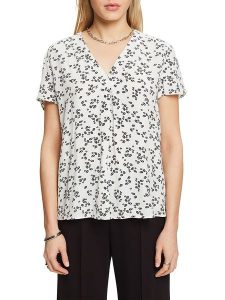 ESPRIT Bluzka w kolorze kremowym rozmiar: M. Brązowe bluzki ESPRIT, m, bez wzorów, z wiskozy, bez kołnierzyka, bez ramiączek. Za 61,31 zł.