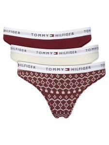 Tommy Hilfiger Komplet stringów UW0UW06134 Kolorowy. Komplety bielizny TOMMY HILFIGER, bez wzorów, z bawełny. Za 199,99 zł.