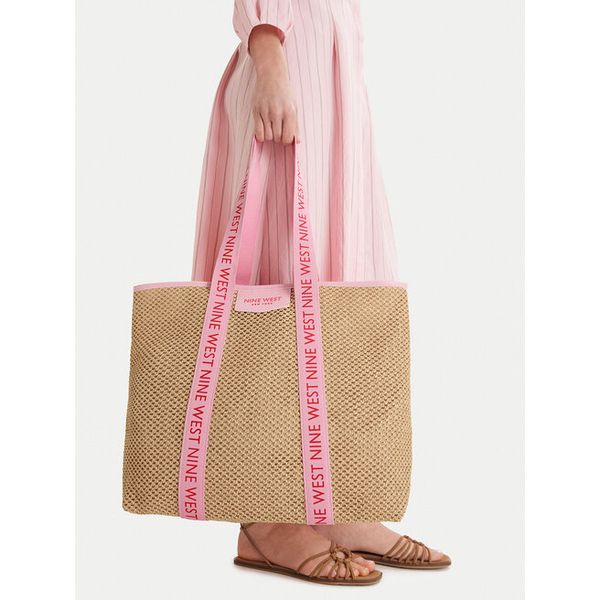 Torebka Nine West. Brązowe shopper bag Nine West, bez wzorów, bez dodatków. Za 99,99 zł.
