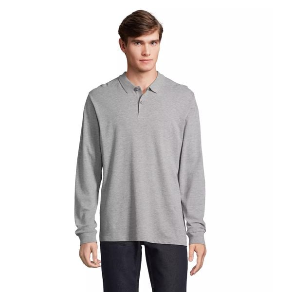 Koszulka polo z długim rękawem Sol's Planet. Szare bluzki SOL'S, s, bez wzorów, bez kołnierzyka, bez ramiączek. Za 139,00 zł.