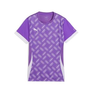 Damska koszulka do padla z grafiką INDIVIDUAL PUMA Purple Glimmer White. Białe bluzki Puma, xl, bez wzorów, sportowe, bez kołnierzyka, bez ramiączek. W wyprzedaży za 124,85 zł.