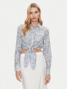 Guess Koszula W5GH03 WH4K2 Kolorowy Regular Fit. Koszule Guess, m, z aplikacjami, z syntetyku, bez kołnierzyka, bez ramiączek. Za 219,99 zł.