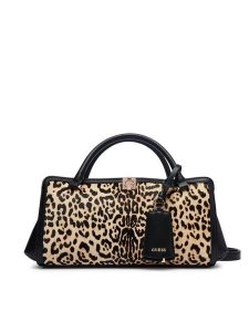 Guess Torebka Audrey HWLG97 34060 Czarny. Czarne kuferki Guess, z aplikacjami, ze skóry, bez dodatków. Za 674,99 zł.