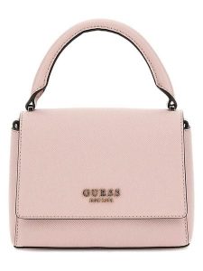 Guess Torebka w kolorze jasnoróżowym - 20 x 15 x 8 cm rozmiar: onesize. Różowe torebki klasyczne Guess, z aplikacjami, z materiału, przez ramię, bez dodatków. Za 462,29 zł.
