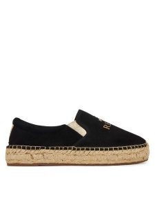 REPLAY Espadryle GWF22 .000.C0086T Czarny. Czarne espadryle Replay, bez wzorów, z materiału, bez obcasa. Za 219,99 zł.