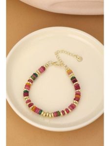 Atelier MIU Pozłacana bransoletka z agatem rozmiar: onesize. Żółte bransoletki Atelier MIU, z agatem, pozłacane. Za 39,99 zł.