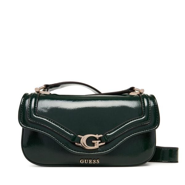 Torebka Guess. Zielone listonoszki Guess, z aplikacjami, bez dodatków. Za 399,99 zł.