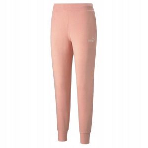 Spodnie Do Joggingu Damskie Logo Essential. Brązowe spodnie dresowe Puma, bez wzorów. Za 128,99 zł.