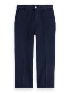 Scotch & Soda Spodnie chino w kolorze granatowym rozmiar: W30/L30. Niebieskie chinosy Scotch & Soda, bez wzorów, z bawełny. Za 223,99 zł.