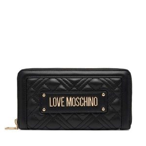 Portfel LOVE MOSCHINO. Czarne portfele LOVE MOSCHINO, bez wzorów. Za 439,99 zł.