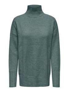 ONLY Sweter w kolorze turkusowym rozmiar: XL. Niebieskie swetry oversize ONLY, xl, bez wzorów, ze splotem, bez ramiączek. Za 74,63 zł.