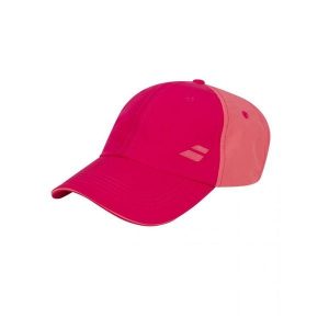 Czapka tenisowa unisex Babolat Basic Logo Cap. Czerwone czapki BABOLAT, bez wzorów, z tkaniny. Za 60,00 zł.