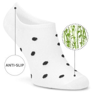 Skarpety damskie Filippo, elastyczne dopasowanie oddychająca struktura wzór w kropki komfort noszenia 3 pary, mix kolor, SD-SO17 LT BK. Białe skarpetki Filippo, bez wzorów. Za 19,99 zł.