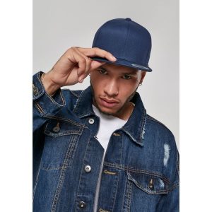 Czapka Flexfit organic cotton. Niebieskie czapki FLEXFIT, bez wzorów, z bawełny. Za 76,15 zł.