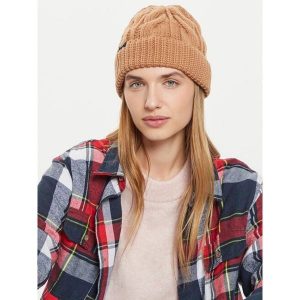 Czapka Roxy. Brązowe czapki Roxy, bez wzorów. Za 129,99 zł.