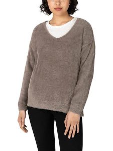 Timezone Sweter w kolorze szarobrązowym rozmiar: XS. Brązowe swetry oversize Timezone, xs, bez wzorów, bez ramiączek. Za 43,78 zł.