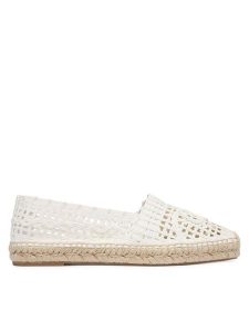 Weekend Max Mara Espadryle 2615521135670 Biały. Białe espadryle Weekend Max Mara, bez wzorów, ze skóry, bez obcasa. Za 769,99 zł.
