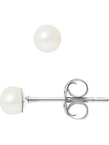 Pearline Kolczyki-wkrętki z perłami w kolorze białym rozmiar: onesize. Białe kolczyki Pearline, z perłą, srebrne. Za 252,99 zł.