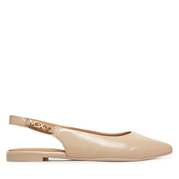 Baleriny MEXX. Brązowe balerinki Mexx, bez wzorów, bez obcasa, bez zapięcia. Za 229,99 zł.