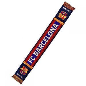FC Barcelona szalik kibica knitted scarf. Niebieskie szaliki FC BARCELONA, bez wzorów. Za 122,72 zł.