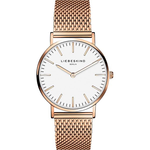 Liebeskind Zegarek kwarcowy w kolorze różowozłoto-białym rozmiar: onesize. Białe, analogowe zegarki Liebeskind. Za 327,10 zł.