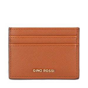 Portfel GINO ROSSI. Brązowe portfele Gino Rossi, bez wzorów. Za 39,99 zł.