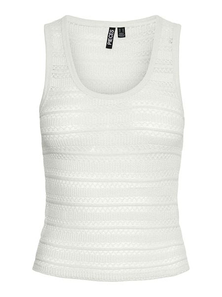 Pieces Top "Agda" w kolorze białym rozmiar: XS. Białe topy Pieces, xs, bez wzorów, bez kołnierzyka, bez ramiączek. Za 37,12 zł.