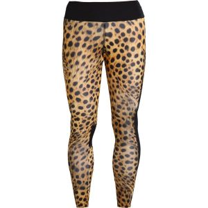 Desigual Legginsy wild. Brązowe legginsy marki Desigual, z elastanu. W wyprzedaży za 209,30 zł.