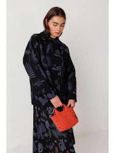 SKFK Torebka "Puff" w kolorze czerwonym rozmiar: onesize. Czerwone torebki klasyczne SKFK, bez wzorów, z materiału, przez ramię, bez dodatków. Za 173,99 zł.