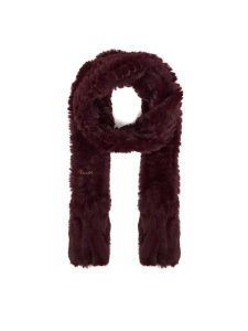 Guess Szalik W4BZ99 WGU30 Bordowy. Czerwone rękawiczki Guess, z aplikacjami, z poliesteru. Za 344,99 zł.