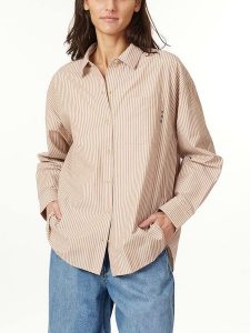Scotch & Soda Koszula w kolorze jasnobrązowym rozmiar: M. Brązowe koszule Scotch & Soda, m, bez wzorów, bez kołnierzyka, bez ramiączek. Za 109,78 zł.