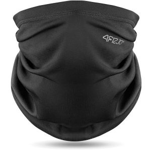 Komin termiczny na szyję unisex do biegania 4FIZJO czarny. Czarne szaliki 4FIZJO, bez wzorów. Za 45,00 zł.