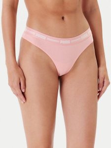 Puma Komplet stringów 907850 Koralowy. Pomarańczowe komplety bielizny Puma, bez wzorów, z bawełny. Za 79,99 zł.