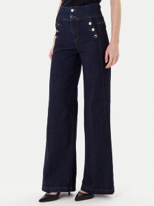 Rinascimento Jeansy CFC0126162003 Granatowy Wide Leg. Niebieskie jeansy Rinascimento, bez wzorów, z bawełny. Za 439,99 zł.