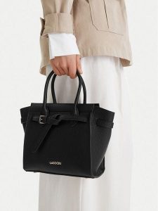 Lasocki Torebka CEO-LSK-X-010-09 Czarny. Czarne torebki klasyczne Lasocki, bez wzorów, z materiału, bez dodatków. Za 199,99 zł.