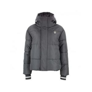 Kurtka narciarska damska Peak Mountain Achloe. Czarne kurtki Peak Mountain, na zimę, bez wzorów, z puchu, z kapturem. Za 505,00 zł.