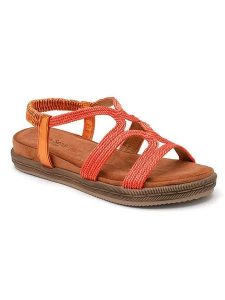 Sixth Sens Sandały w kolorze pomarańczowym rozmiar: 38. Pomarańczowe sandały Sixth Sens, bez wzorów, z otwartym noskiem, bez obcasa, bez zapięcia. Za 121,99 zł.