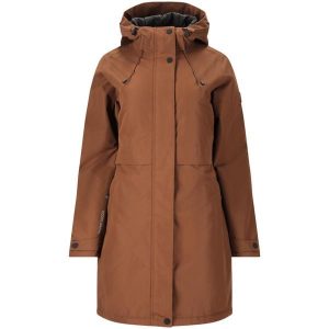 Parka dla kobiet Whistler Mullie V2 10000. Żółte kurtki WHISTLER, na zimę, bez wzorów, bez kaptura. Za 443,00 zł.
